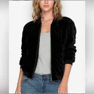 Johnny Was Velvet Bomber Jacket, size XL